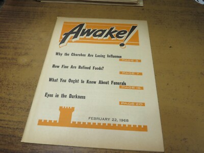 Awake Mag Awake Magazine Watchtower February 22 1968 | eBay