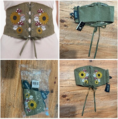 Hot Topic Mushroom Ghost Corset NWT
