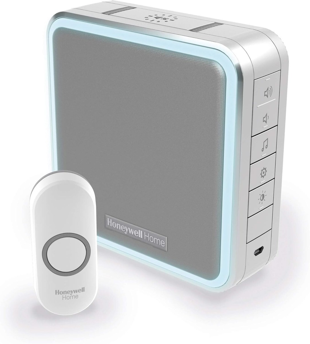 Chrome Honeywell Wifi Doorbell KnightsBridge 80m Range Wireless