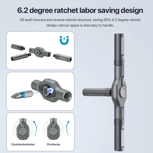 New 24in1 Amazing Multifunction Ratchet Screwdriver Set Magnetic Repair Tool Kit - Picture 4 of 13
