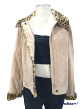 Jerry Lewis, Classic Luxuries, Brown , Suede, Fur Womens Jacket . S