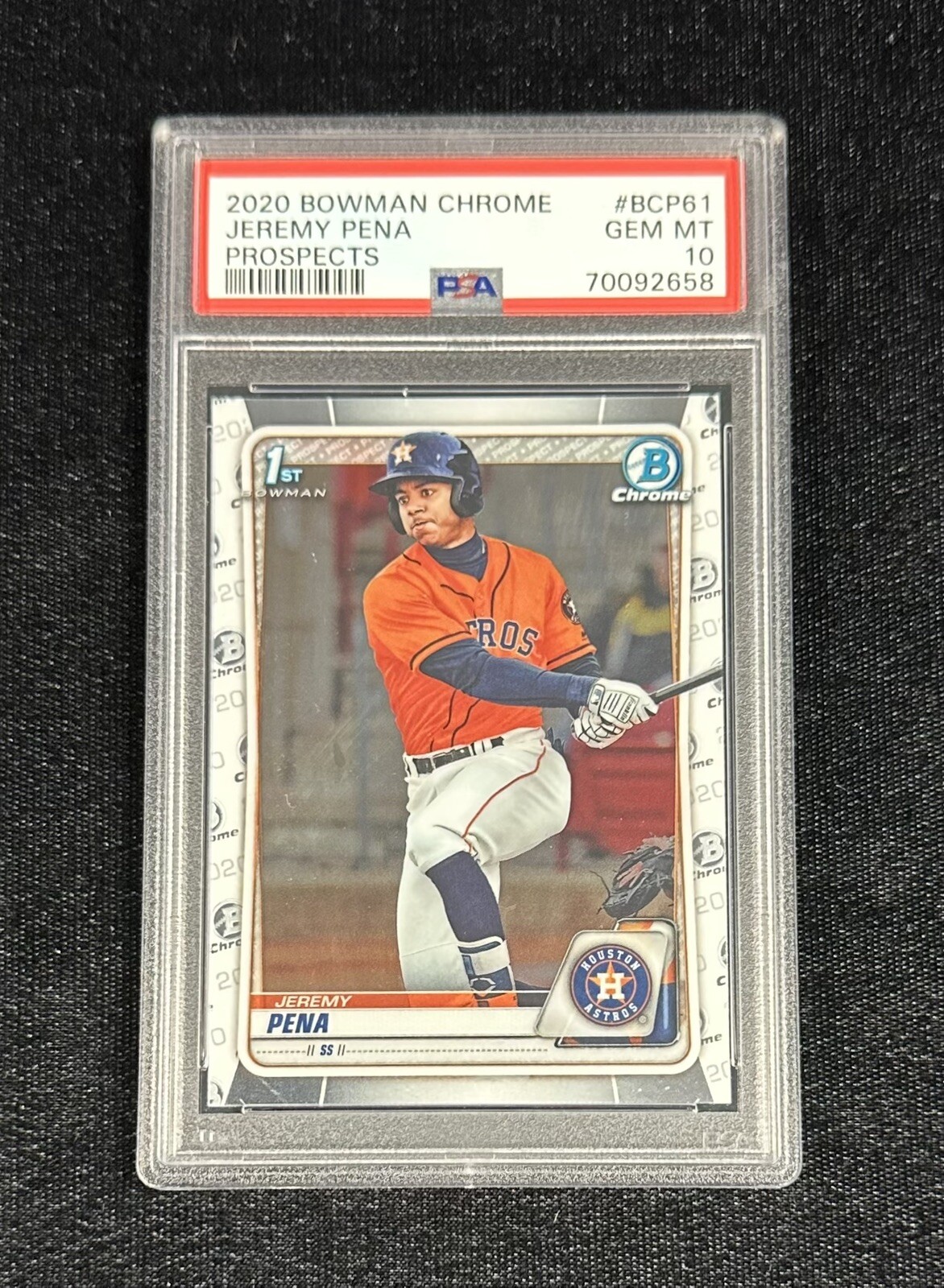 2020 Bowman Chrome Jeremy Pena Rookie PSA 10