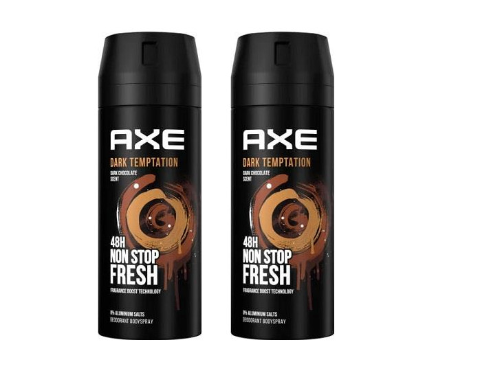 2 Pack Axe Dark Temptation For Men All Day Fresh Deodorant B