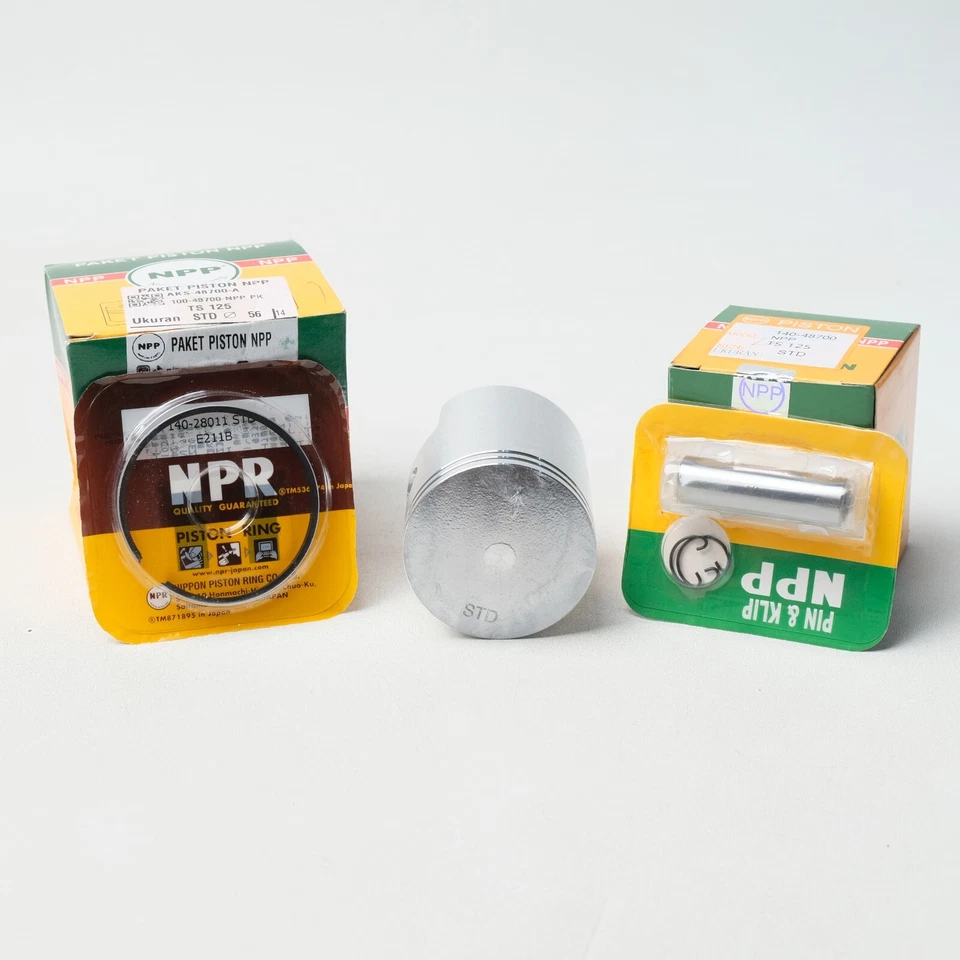 JUEGO DE PISTONES Y ANILLOS SUZUKI TS125 TC125 DS125 RV125 STD recambio Foto 2 de 4