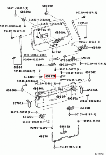 Genuine LandCruiser 80 78 70 76 Series Van Rear Inner Barn Tailgate Door Handle - Picture 7 of 20