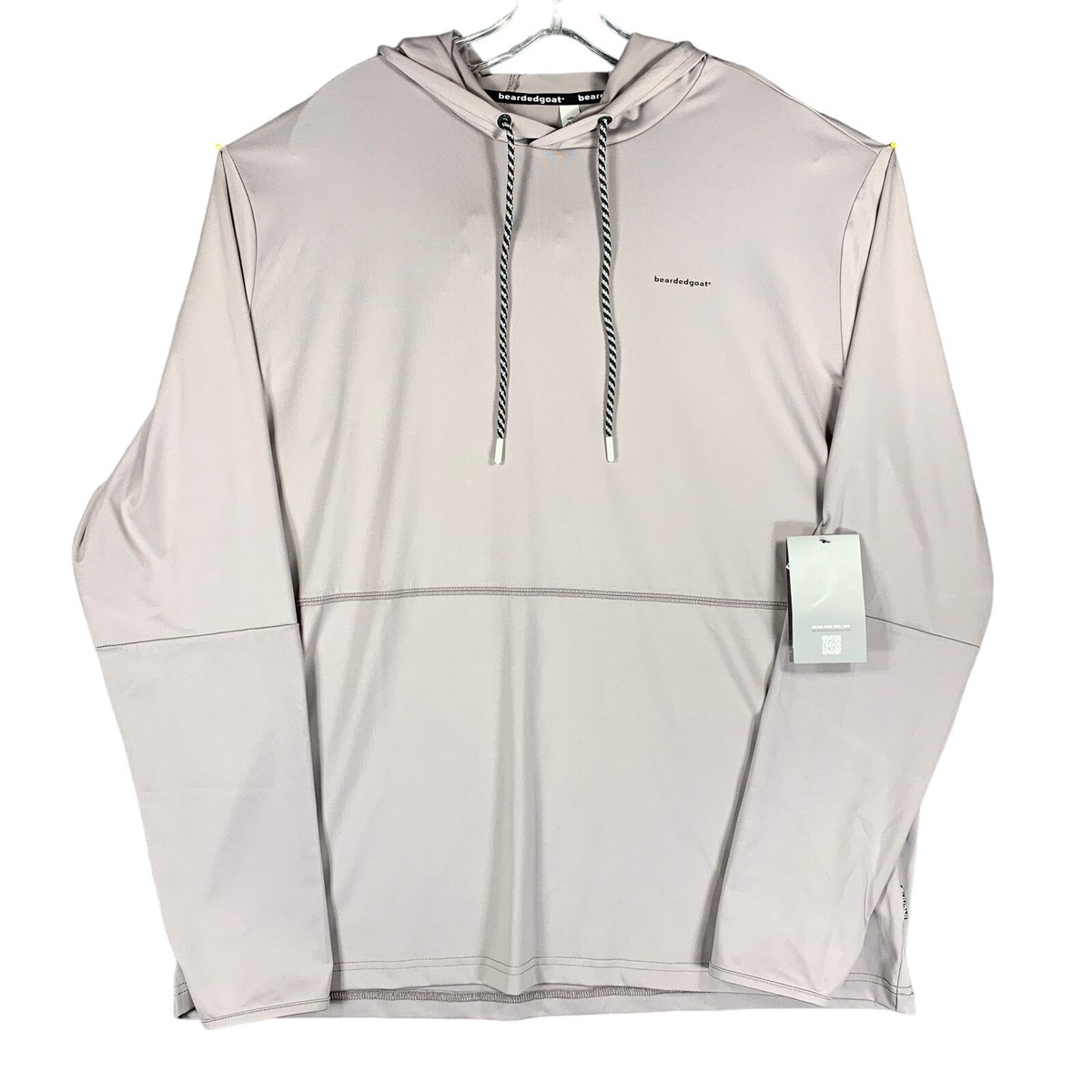NWT NEW Bearded Goat Inland Mens Adult XL Hoodie Pullover Long Sleeve Mauve  | eBay