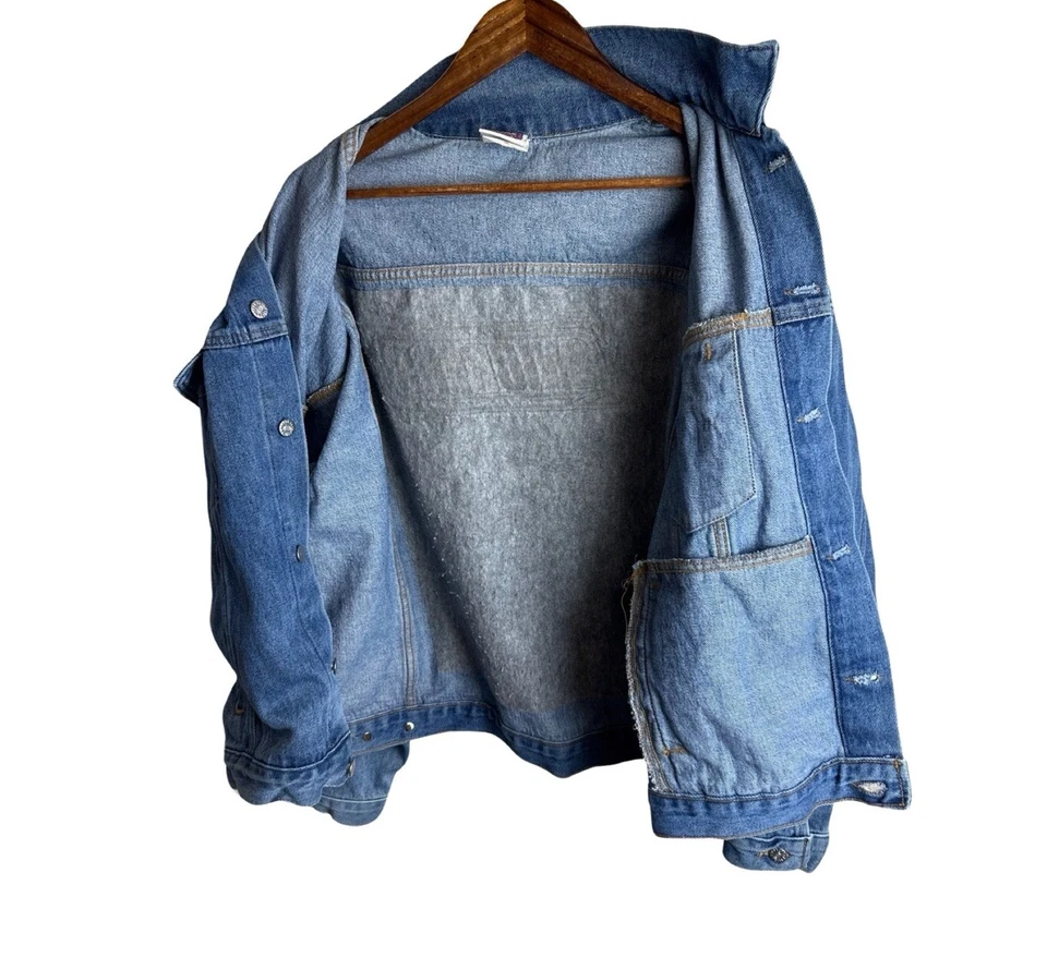 Vintage Planet Mars Snickers Candy Bars Promo Men’s Denim Jacket Size Large - Image 4 of 4