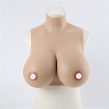 Silicone Gel Fake Breast Shape C-K Cup Half Body Enhancer for Crossdresser