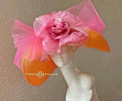 Aimee Fuller Kentucky Derby Hat Del Mar Colors Yellow  display picture 1