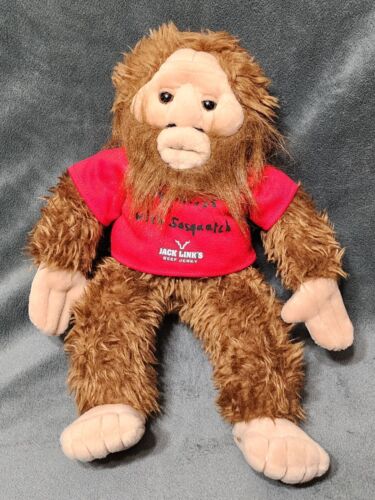 Jack Links Beef Jerky 13" Big Foot No Mess With Sasquatch Stuffed Animal Plush - Picture 1 of 4