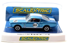 Scalextric Shelby Mustang GT350 - Equipe GTS DPR W/ Lights 1/32 Slot Car C4517