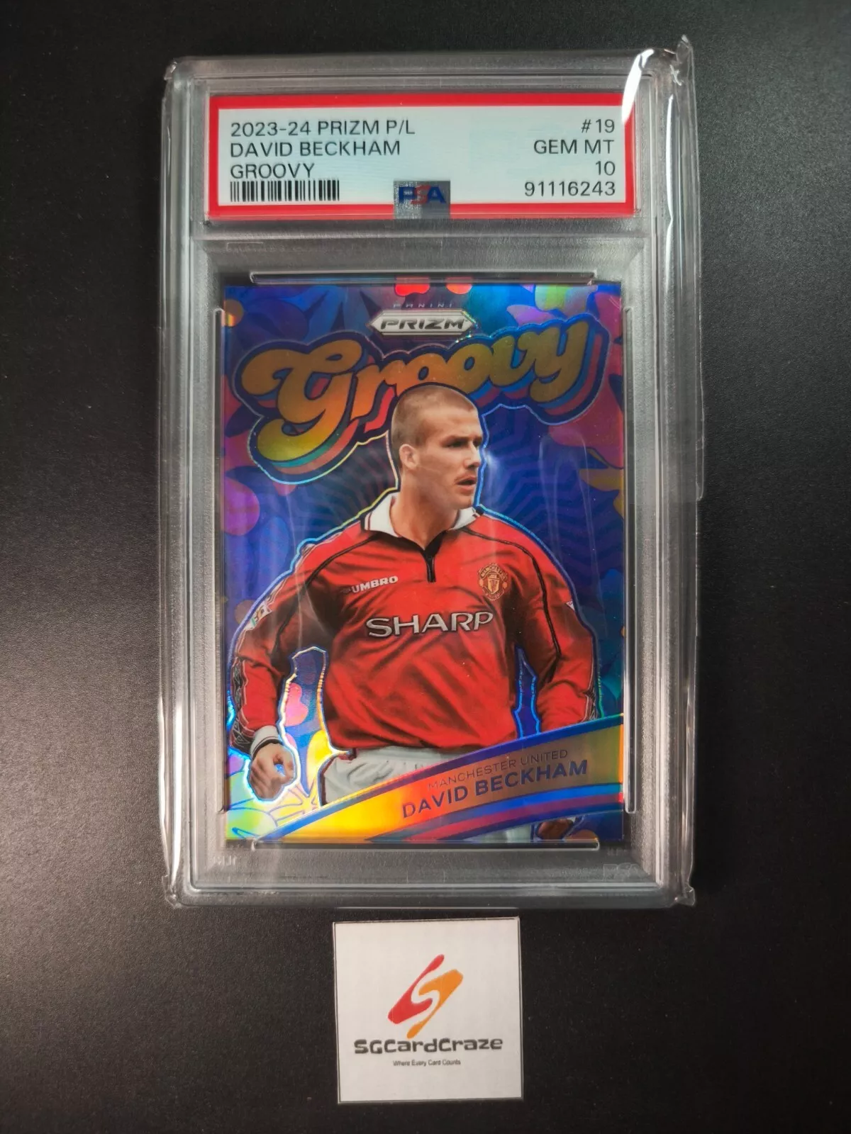 David Beckham trading card