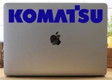 Komatsu Logo Decal- Tractor Sticker- Construction Decal- Vinyl Decal