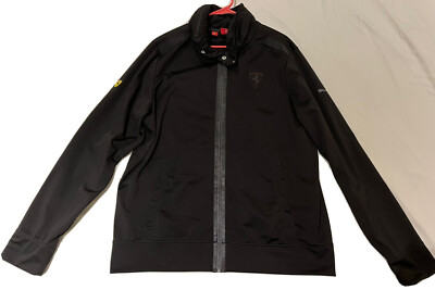 Black Men's Puma Ferrari Track Jacket - XL