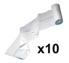 10 ROLLS of Sanitary Bin Bins Liners Liner Bag Bags 50 bags per roll 500 bags