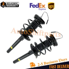 2x Front Shock Absorber Struts Assys EDC Fit BMW E38 740i 740iL 750iL 1995-2001