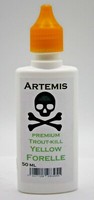 Forelle, Lockmittel KöDer, Angeln,, Artemis Trout-Kill Yellow,Forellen Lockstoff