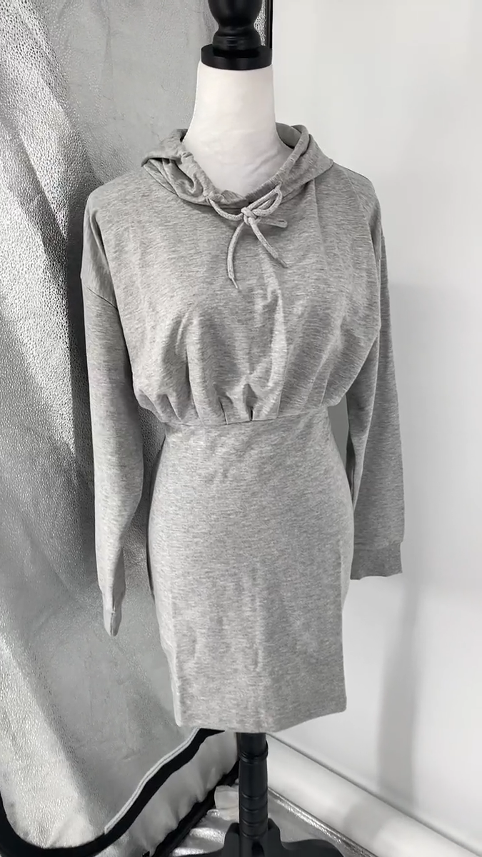 chinese dress ladies Midnight Blue Linen Maxi Dress  Hooded Long Sleeve Dress 1140  Xiaolizi