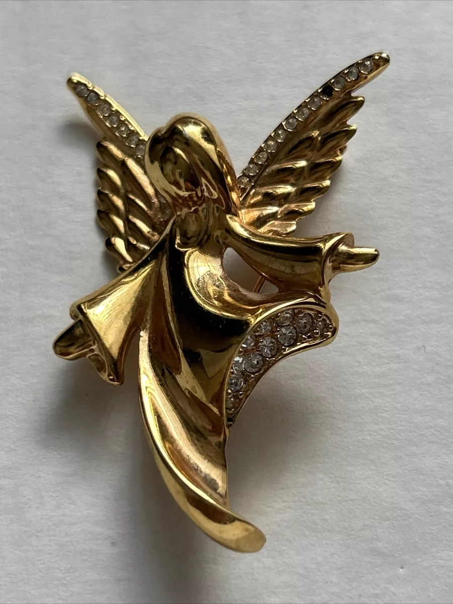 Gold angel best sale brooch