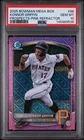 Konnor Griffin 2025 Bowman Chrome Prospects Mega Pink Mojo Refractor /199 PSA 10