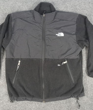 North Face Jacket Polartec Youth XL Black Fleece Full Zip Coat USA material