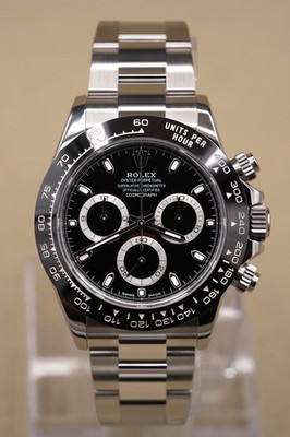Rolex Daytona 116500LN Black Dial Steel Oyster Box & Card 40mm