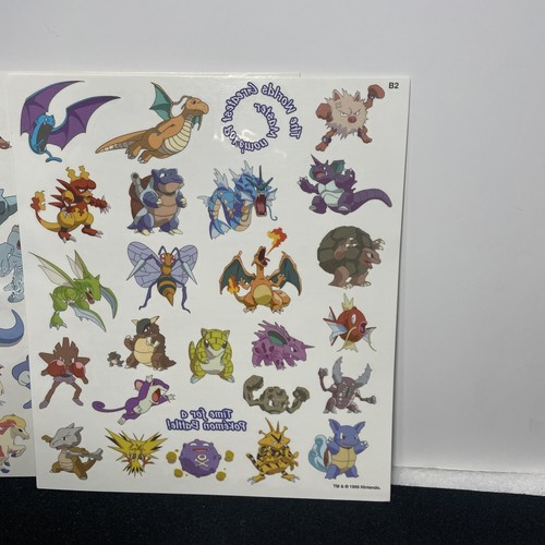 Vintage 1999 Nintendo Numbered Pokémon Stickers - Picture 4 of 9