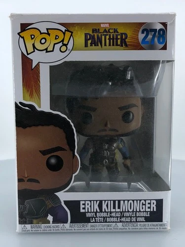 Funko POP! Marvel Black Panther Erik Killmonger #278 Vinyl Figure DAMAGED BOX