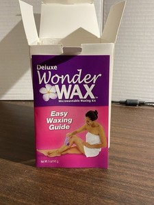 Wonder Wax Deluxe Microwaveable Soft Wax Kit 5 oz Face Legs Arms Applicators