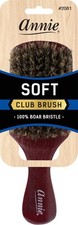 soft club 100% pure BOAR BRISTLE WAVE HAIR BRUSH 1 Count (Pack of 1), Brown 