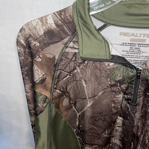 Realtree Men’s Camo Shirt Size Large Brown Green Athleisure Hunting Outdoors - Picture 5 of 12