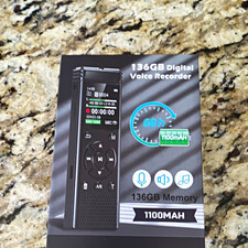 Tonfarb A20 Handheld Digital Voice Recorder 8GB Flash USB 68hr MP3/Headphones
