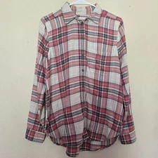 American Eagle Ahhmazingly Soft Flannel Bf Ft Sz M Grunge Academia Western 