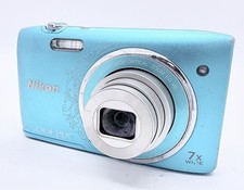 Nikon COOLPIX S3500 Blue Digital Camera 20.1 MP 7x Zoom HD 1/2.3-inch CCD