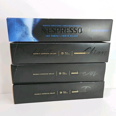 Double Espresso Chiaro/Dolce/Forte Nespresso Vertuo Line Capsules 40 Count Mix