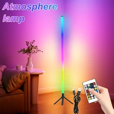 RGB DIY Color LED Lamp Corner Floor Lamp with Music Sync with Remote Control