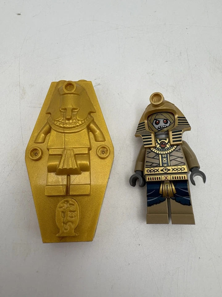 Lego Pharaohs Quest minifigura Amset-Ra RARA 7327 tampa de sarcófago Archibald Hale - Imagem 2 de 4
