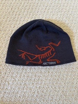 Arc'teryx Bird Head Toque Beanie Navy Blue With Orange Logo