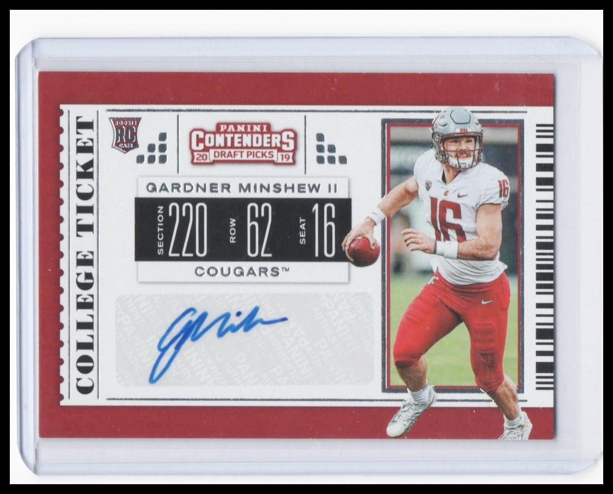 Gardner Minshew II Panini Contenders Draft Picks #151 Autograph
