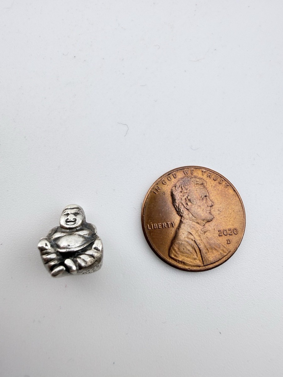 PANDORA ALE 925 STERLING SILVER HAPPY BUDDHA CHARM BEAD K778D View 2