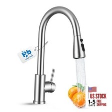 Kitchen Faucet with Pull Down Sprayer, Lead-Free Classic Brushed Nickel