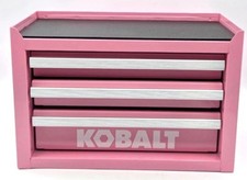 NEW Kobalt Mini-Base 3-Drawer Pink Steel Toolbox. Last One!!!