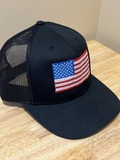 Embroidered American Flag Richardson 112 SnapBack Trucker Cap - Independence Day