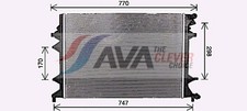 AVA Clever Choice Niedertemperaturkühler Ladeluftkühler VN2415 für VW CADDY 4 CC
