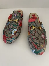 Gucci Princetown GG Blooms Mules Slides Women’s Size 42 w/ Box & Dust Bag