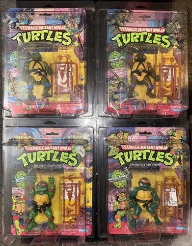1988 Playmates TMNT Leonardo Michelangelo Donatello Raphael Fan Club Set Of 4