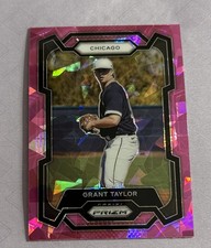 2024 Prizm Baseball Pink Cracked Ice #206 Grant Taylor Chicago White Sox