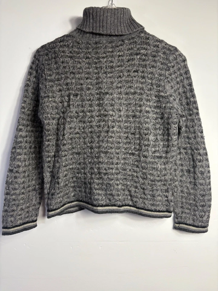 Suéter Alexandra Bartlett Para Mujer Talla L Mezcla de Lana Cuello Alto Gris Manga Larga Foto 2 de 4