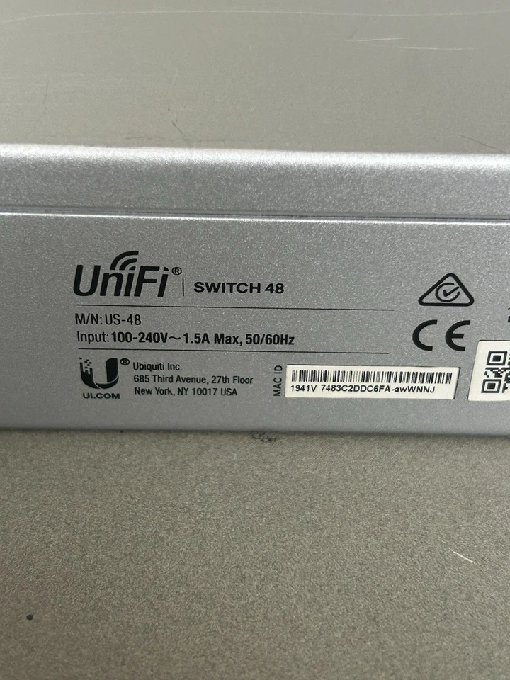 Ubiquiti US-48 UniFi Switch 48 Port [Non-PoE] 4 SFP Ports - TESTED - Fast Ship - Image 4 of 4