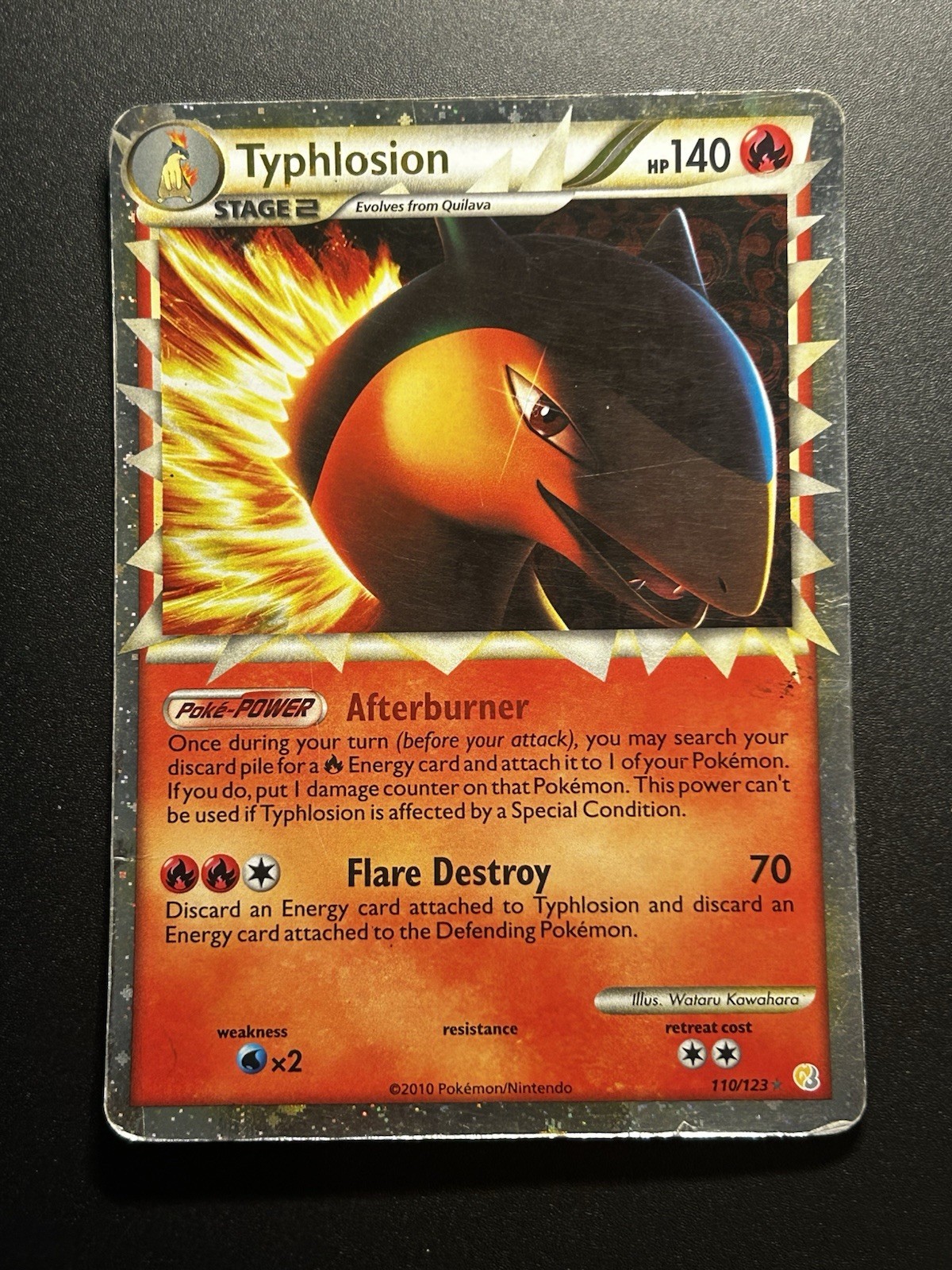 Typhlosion (Prime) - 110/123 - Pokemon Heart Gold Soul Silver Ultra Rare HP